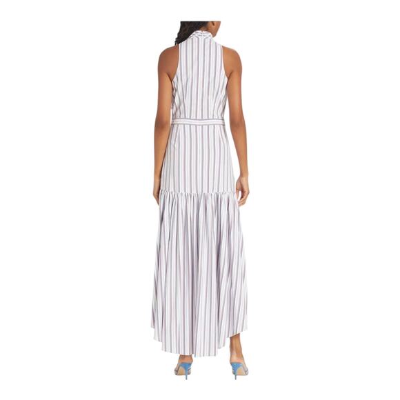 Veronica Beard Dress Radley striped halter maxi size 10 - Picture 9 of 9